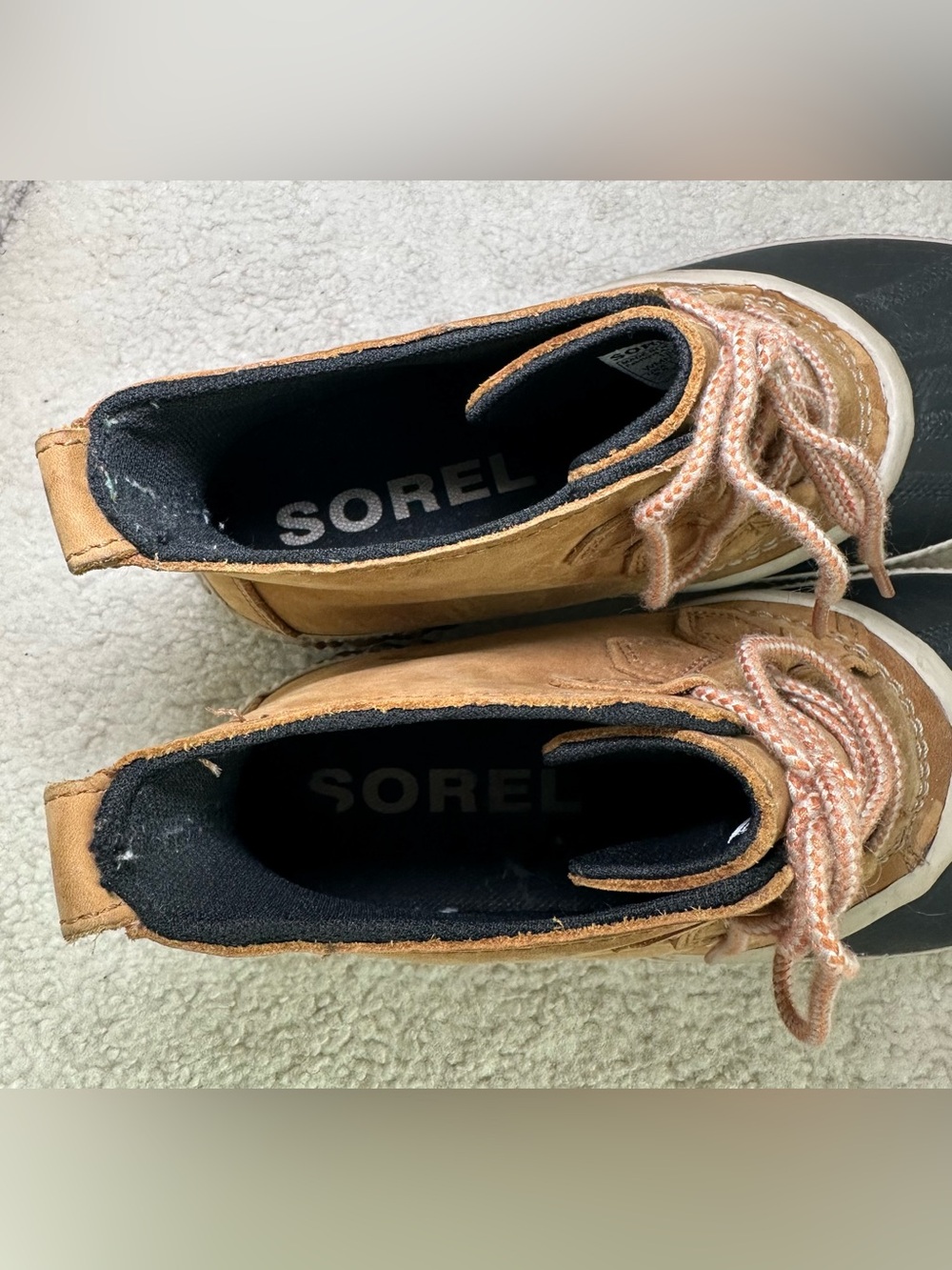 SOREL Out N About Waterproof Duck Boots Rain Snow Winter Brown Black Outdoor 9.5 - Picture 10 of 12